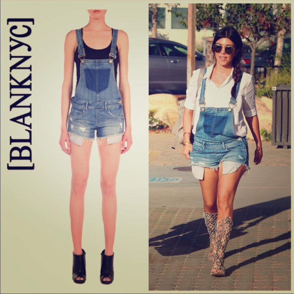 Blank NYC overall shorts